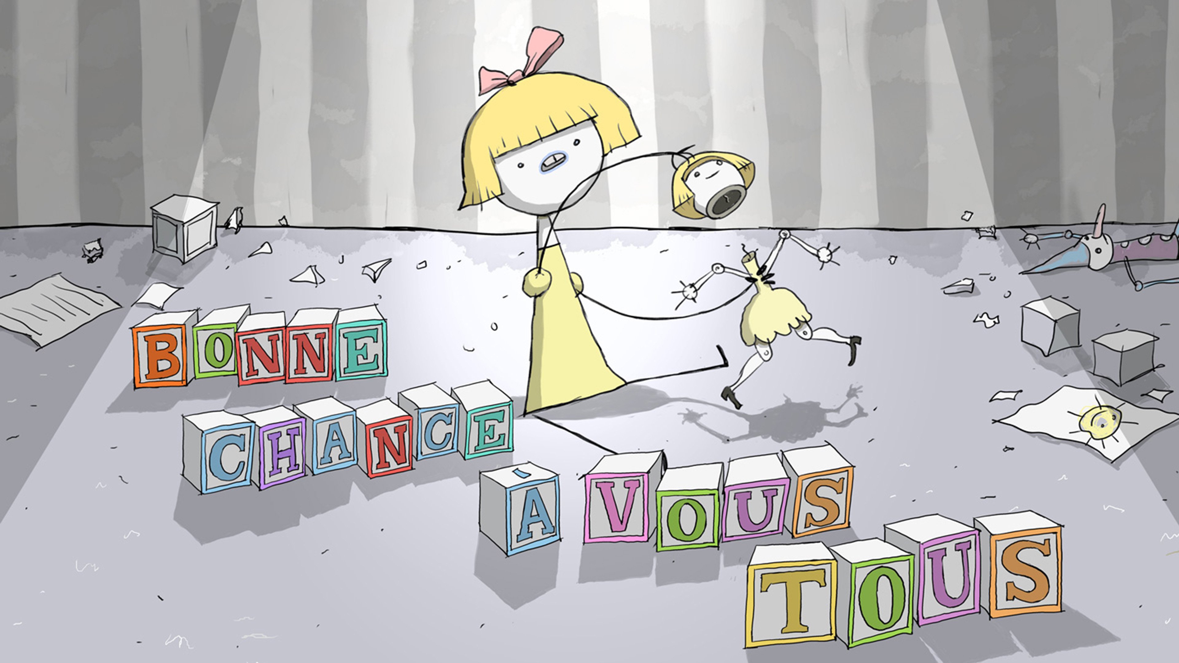 Bonne chance à vous tous